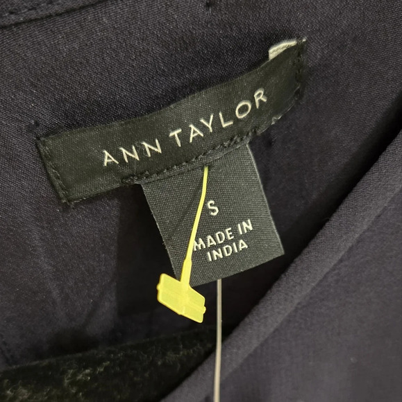 Nwt Ann Taylor Midi Length navy blue dress - Picture 4 of 6